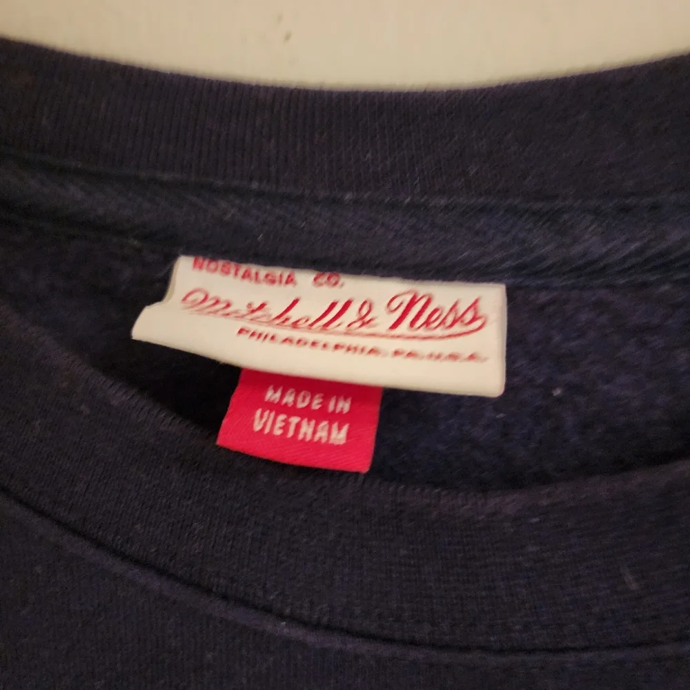Mitchell & Ness Yankees crew sweater L NWOT Navy blue - Picture 2 of 7